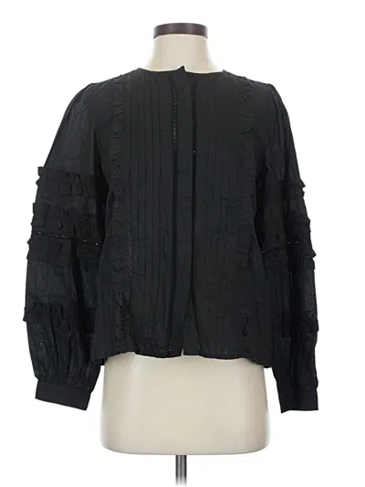 Walter Baker Long Sleeve Blouse In Black