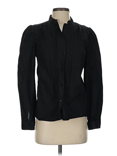 Pre-owned Walter Baker Long Sleeve Blouse In Black