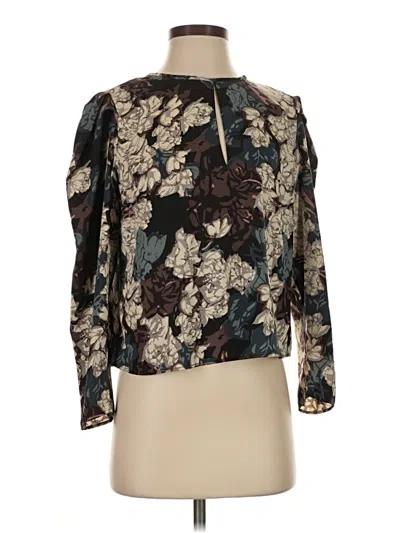 Pre-owned Walter Baker Long Sleeve Blouse In Black
