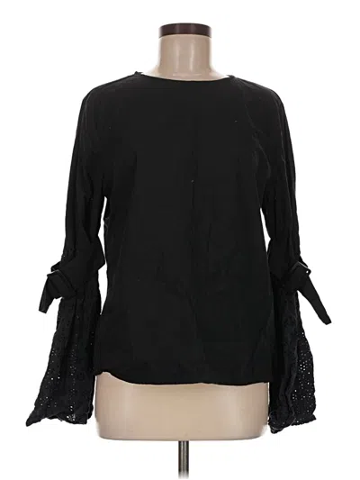 Pre-owned Walter Baker Long Sleeve Blouse In Black