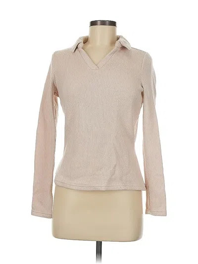 Pre-owned Walter Baker Long Sleeve Polo Shirt In Brown