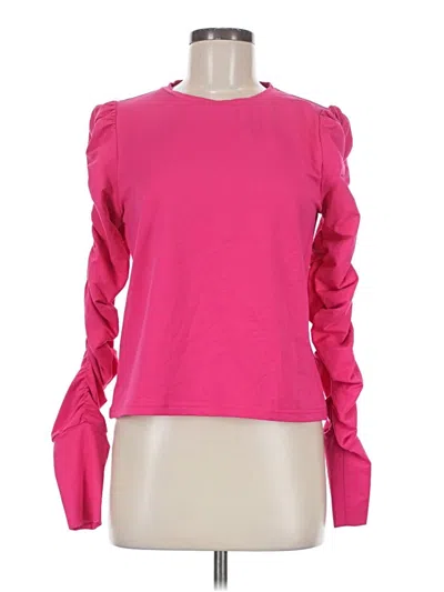 Pre-owned Walter Baker Long Sleeve T-shirt In Pink