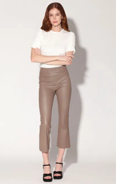 Walter Baker Lori Pant, Sand - Stretch Leather In Brown