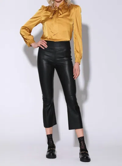 WALTER BAKER LUISA LEATHER PANTS IN BLACK
