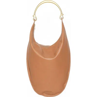 Walter Baker Luna Frame Handle Leather Hobo Bag