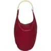 Walter Baker Luna Frame Handle Leather Hobo Bag In Garnet