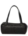 Walter Baker Lyla Leather Barrel Shoulder Bag In Black