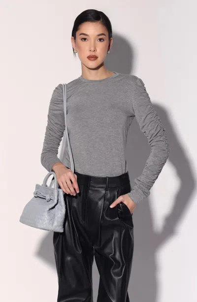 Walter Baker Maren Top In Light Heather Grey
