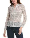 Walter Baker Maxine Lace Shirt In White