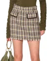 Walter Baker Melanie Tweed Mini Skirt In Multi