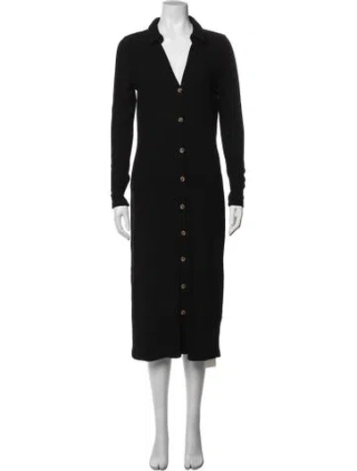Pre-owned Walter Baker Midi Length Dress In Black
