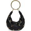 Walter Baker Miller Leather Mini Hobo In Black