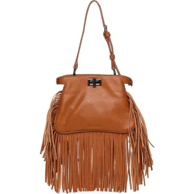 Walter Baker Mini Bailey Fringe Satchel In Brown
