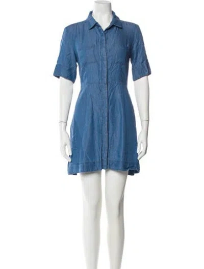 Pre-owned Walter Baker Mini Dress In Blue