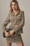 Walter Baker Damon Wool-blend Blazer In Green