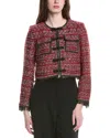 Walter Baker Naomi Tweed Jacket In Red
