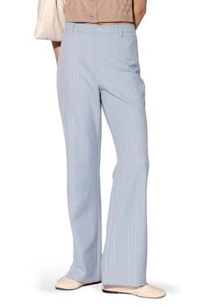 Walter Baker Nicola Pinstripe Pants In Blue