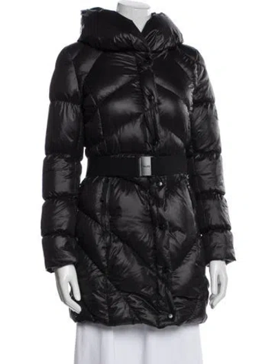 Pre-owned Walter Baker Nylon Down Coat In Black