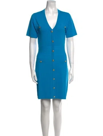 Pre-owned Walter Baker Nylon Mini Dress W/ Tags In Blue