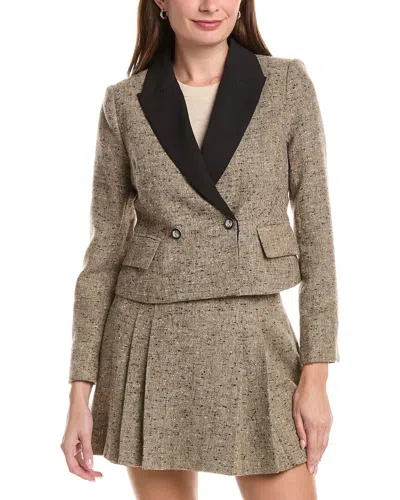 Walter Baker Odette Wool-blend Jacket In Brown