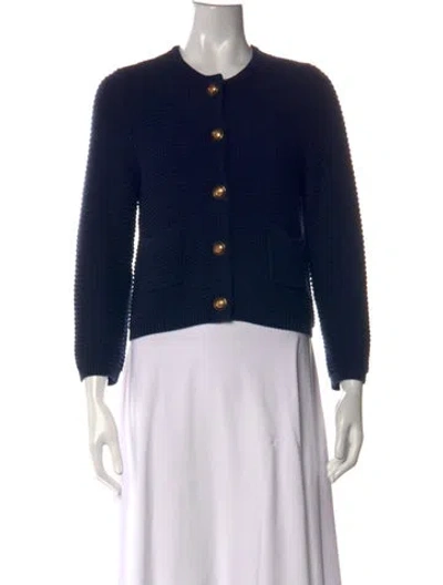 Pre-owned Walter Baker Open Front Sweater In Blue