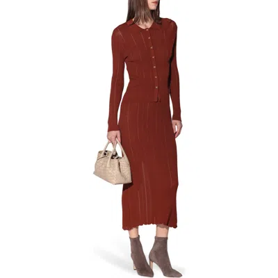 Walter Baker Pippa Cardigan In Terracotta