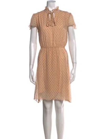 Pre-owned Walter Baker Polka Dot Print Mini Dress In Pink