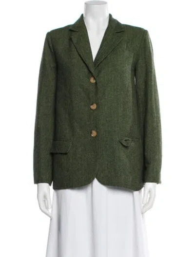 Pre-owned Walter Baker Printed Blazer In Green