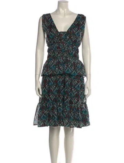 Pre-owned Walter Baker Printed Knee-length Dress In Multi