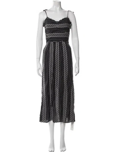 Pre-owned Walter Baker Printed Midi Length Dress In Multicolor