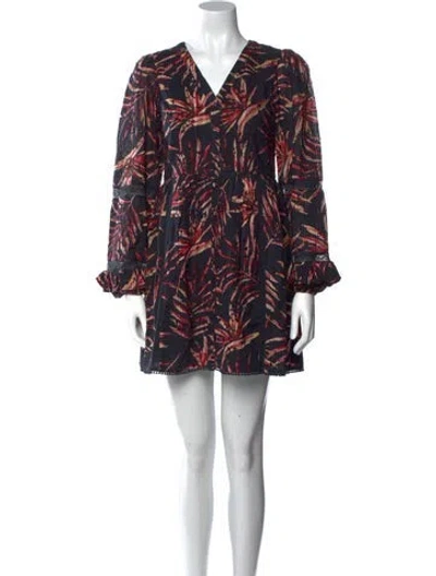Pre-owned Walter Baker Printed Mini Dress In Black