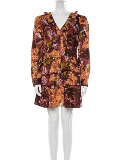 Pre-owned Walter Baker Printed Mini Dress In Neutral