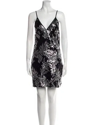 Pre-owned Walter Baker Printed Mini Dress W/ Tags In Black