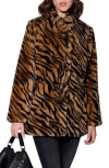 Walter Baker Priscilla Faux Fur Coat In Multi