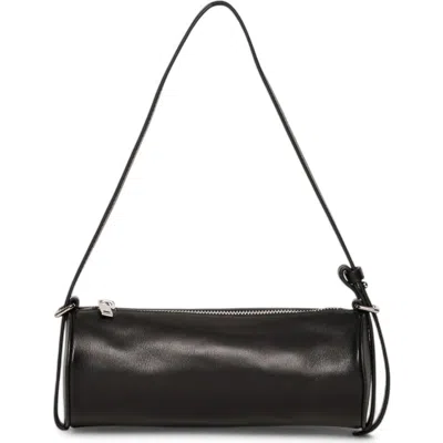 Walter Baker Quinn Barrel Leather Shoulder Bag In Black