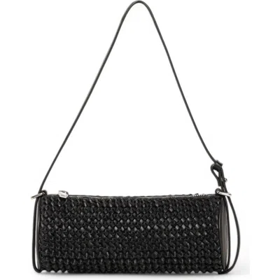 Walter Baker Quinn Knot Barrel Shoulder Bag In Black