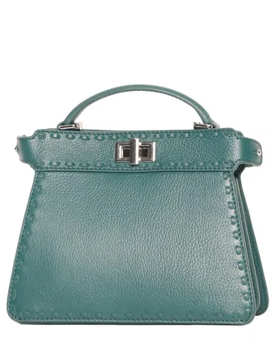 Walter Baker Reed Mini Leather Satchel In Green