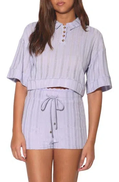 Walter Baker Renee Textured Polo In Lavender