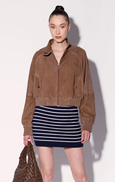 Walter Baker Rhea Skirt, Cruise Stripe In Brown