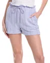 Walter Baker Rhoda Textured Shorts In Purple