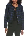 Walter Baker Rhonda Tweed Jacket In Blue