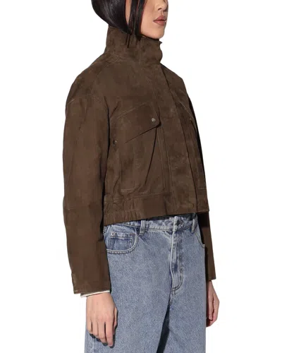Walter Baker Rihanna Suede Jacket In Green