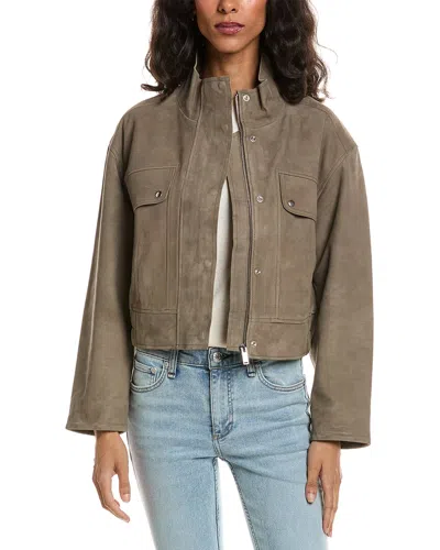 Walter Baker Rihanna Suede Jacket In Animal Print