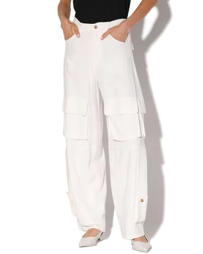 Walter Baker Robin Linen-blend Pant In White