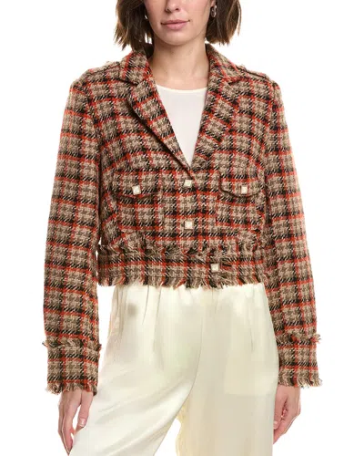 Walter Baker Rochelle Wool-blend Jacket In Brown