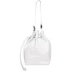Walter Baker Rue Leather Bucket Bag In Bright White
