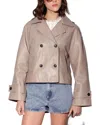 Walter Baker Ruth Leather Jacket In Neutral