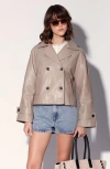 Walter Baker Ruth Leather Jacket In Gray