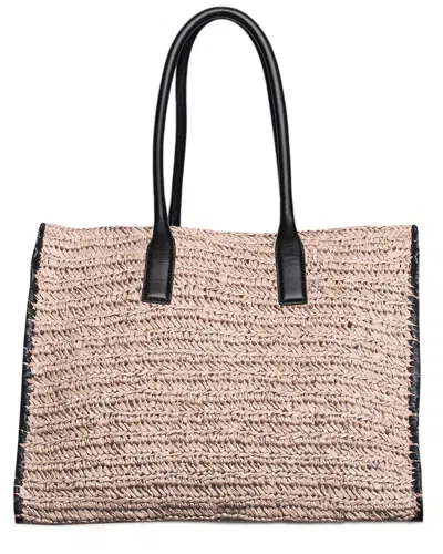 Walter Baker Sailor Leather Tote In Black