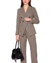Walter Baker Sasha Double Breasted Blazer In Gray